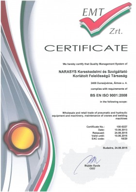 MSZ EN ISO 9001:2009